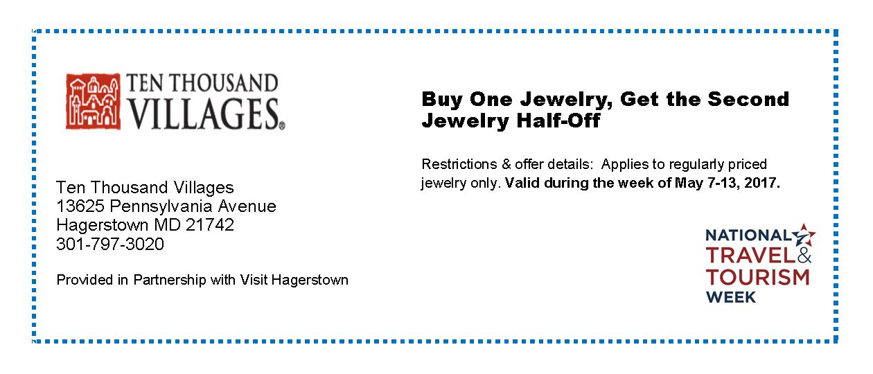 Hagerstown Tourism Offers - Ten Thousand Villages Jewelry